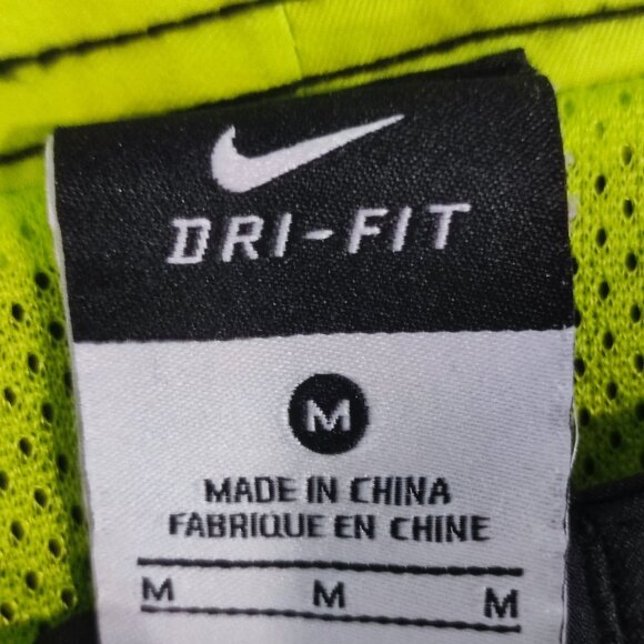 Nike dri-fit swim trunk black with green and yellow design men's size M - Picture 4 of 12